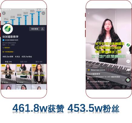 抖音企业号案例分享-教育行业“SOE唱歌教学”